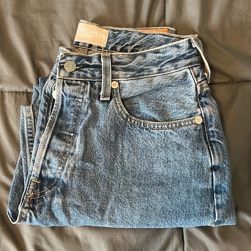 Everlane Curvy 90s Cheeky Straight Jean Size 28 Ankle *Hemmed Inseam